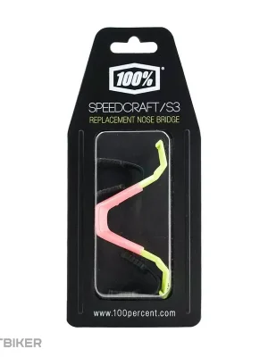 Omezená Nabídka 100% SPEEDCRAFT / S3 nosní můstek - regular - matný vybledlý neonový žlutý