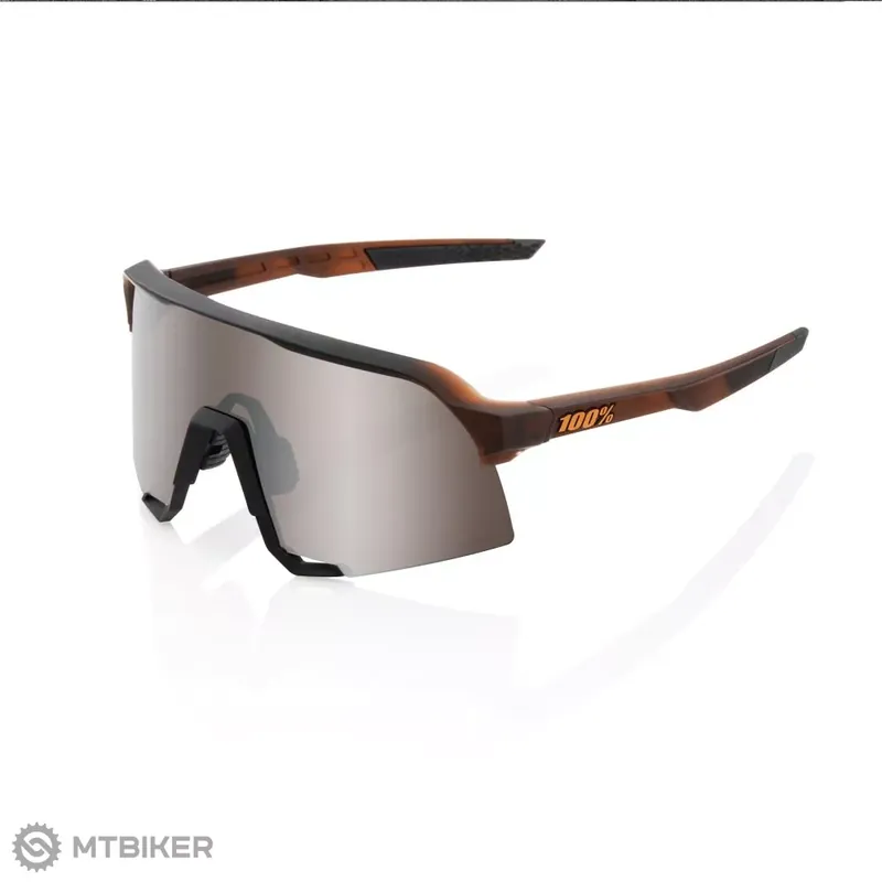 Sleva 100% S3 Matte Translucent brýle, Brown Fade