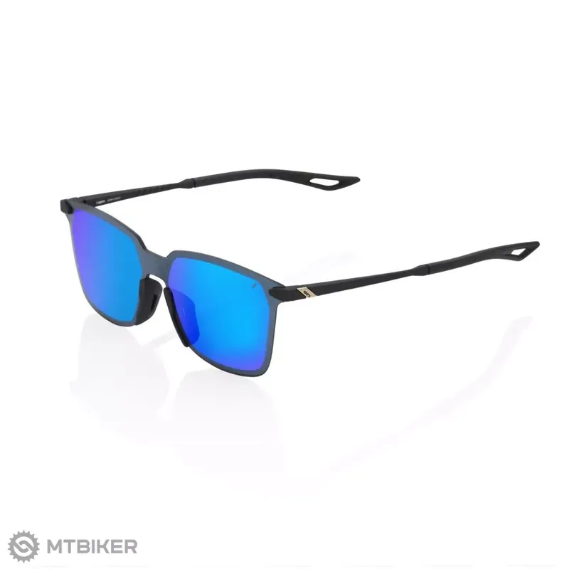 100% LEGERE Square brýle, Soft Tact Black/Blue Autentický
