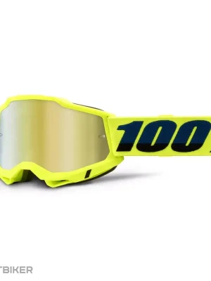 100% ACCURI 2 brýle, Fluo/Yellow/Mirror Gold Lens Výprodej