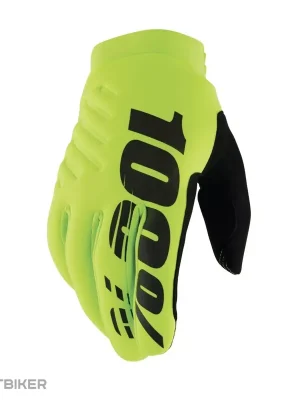 100% Brisker rukavice, fluo yellow/black Akční Cena