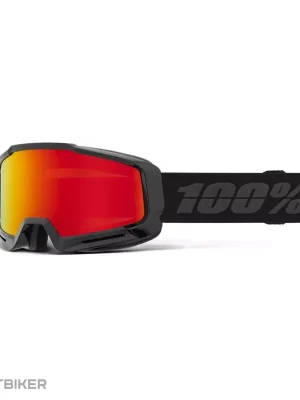 Vrácení Zdarma 100% OKAN HiPER brýle, Black/Red/Mirror Red Lens