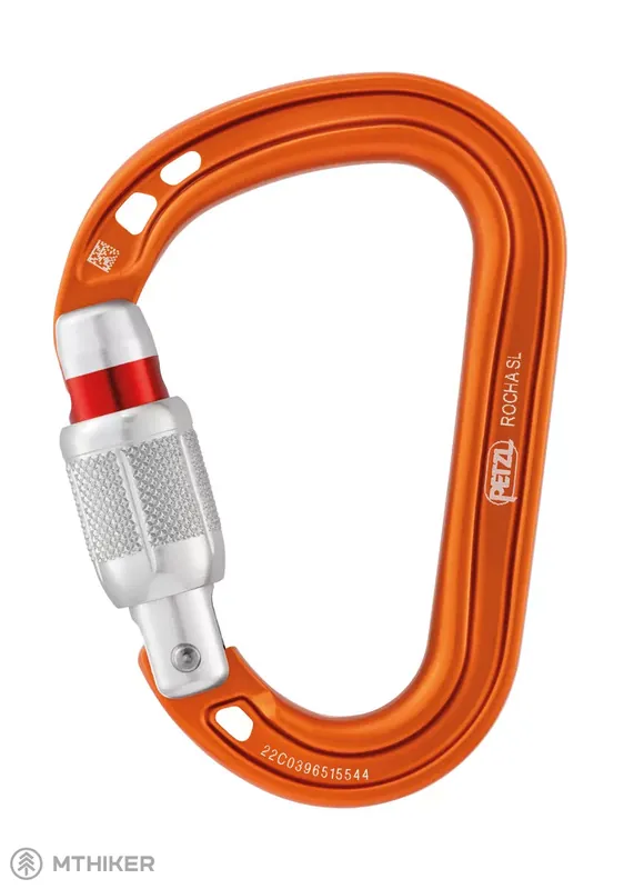Petzl ROCHA SCREW LOCK šroubovací karabina, oranžová Poslední Šance
