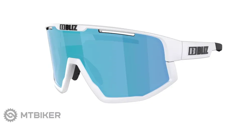 Značkový Bliz Fusion Small brýle, Matt White/Brown w Blue Multi