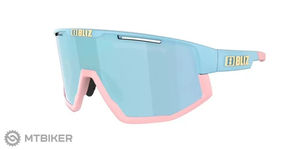 Finální Výprodej Bliz Fusion Small brýle, Matt Pastel Blue/Smoke w Ice Blue Multi
