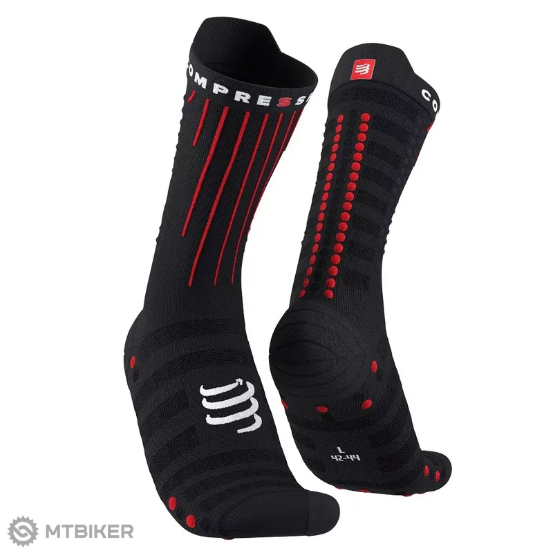 COMPRESSPORT Aero ponožky, černá/červená Akční Cena