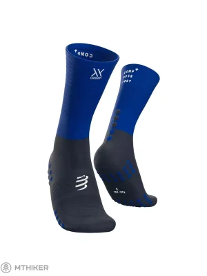 Značkový COMPRESSPORT Mid Compression ponožky, blue lolite