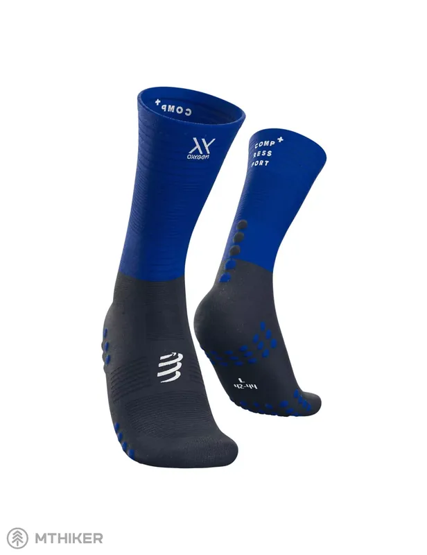 Značkový COMPRESSPORT Mid Compression ponožky, blue lolite