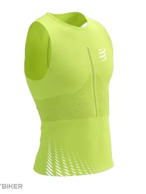 Tovární Cena COMPRESSPORT Pro Racing Singlet tílko, evening primrose/white