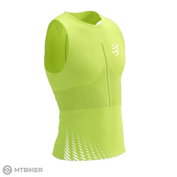 Tovární Cena COMPRESSPORT Pro Racing Singlet tílko, evening primrose/white