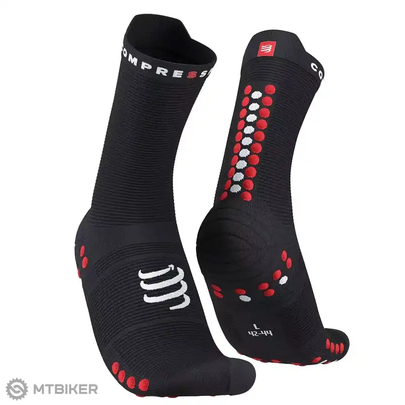 COMPRESSPORT Pro Racing V4.0 Run High ponožky, černá/červená Ihned K Objednání