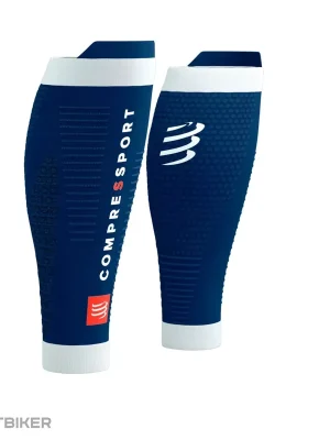 Cenově Výhodný COMPRESSPORT R2 3.0 návleky na lýtka, estate blue/white