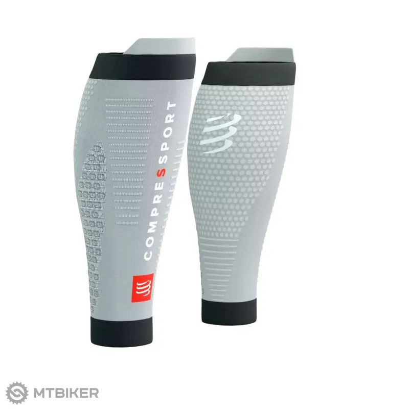 COMPRESSPORT R2 3.0 návleky na lýtka, grey melange/black Must-Have