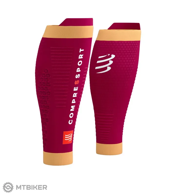 Omezená Nabídka COMPRESSPORT R2 3.0 návleky na lýtka, persian red/blazing orange