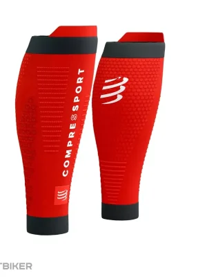 COMPRESSPORT R2 3.0 návleky na lýtka, červená/černá Rychlé Dodání
