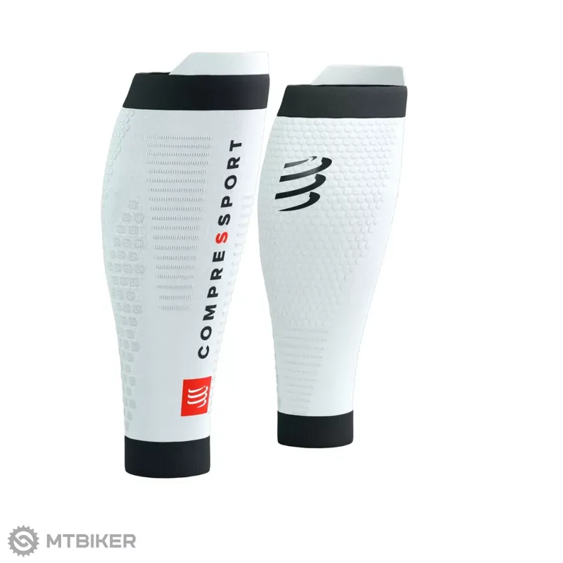 Originální COMPRESSPORT R2 3.0 návleky na lýtka, bílé/černé