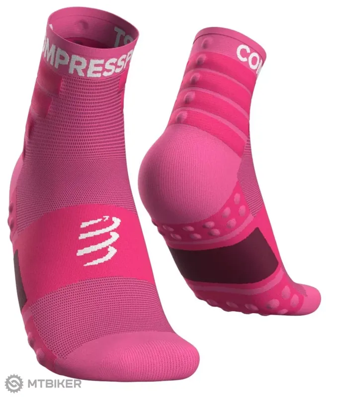 Akce COMPRESSPORT Training ponožky, 2 páry, růžová