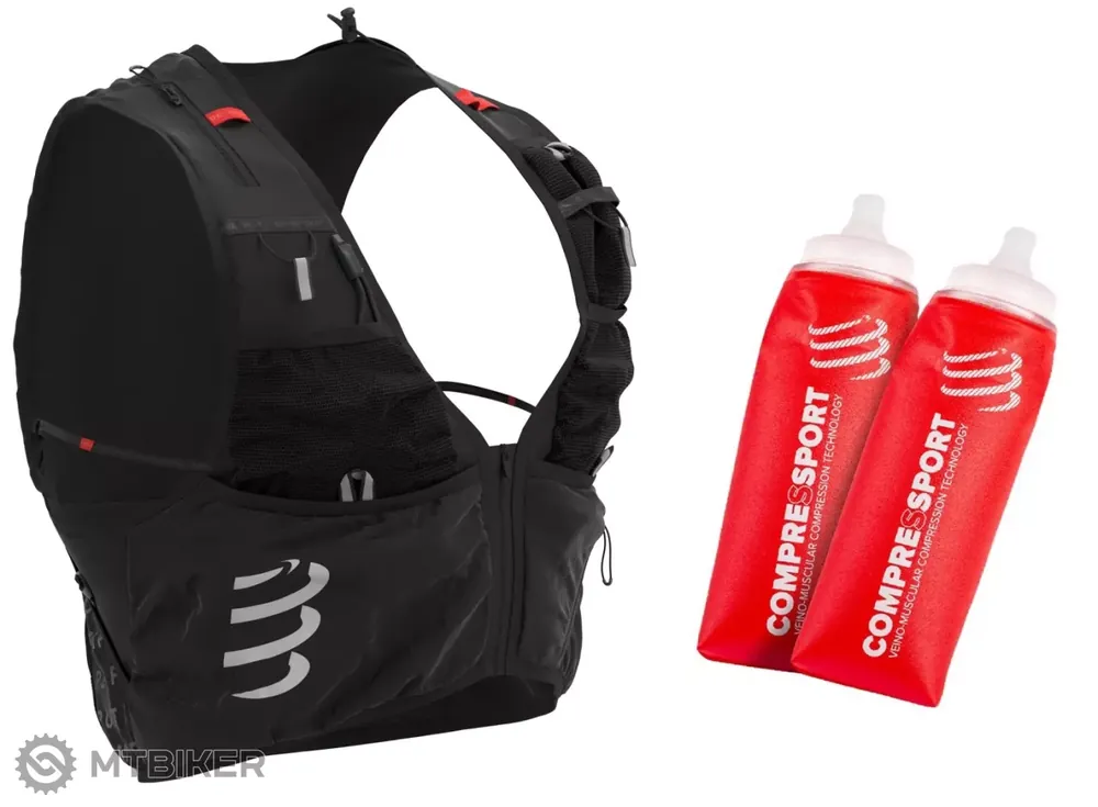 Časově Omezené COMPRESSPORT UltRun Pack Evo 15 vesta, 15 l, černá