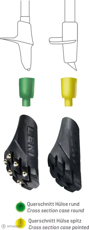 Víkendová Akce LEKI Silent Spike Pad Walking Multi System gumové patky, pár