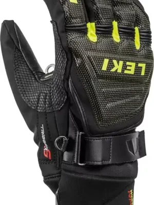 Časově Omezené LEKI Race Coach C-tech S rukavice, black/ice lemon