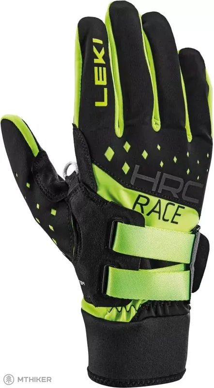 Must-Have LEKI HRC Race Shark rukavice, black/neon yellow