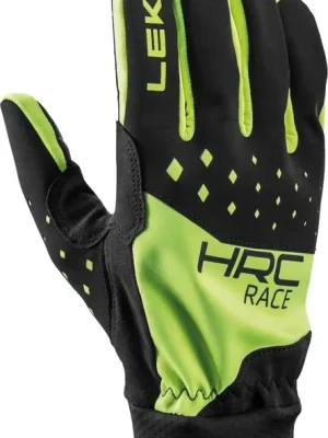 LEKI HRC Race rukavice, black/neon yellow Výprodej