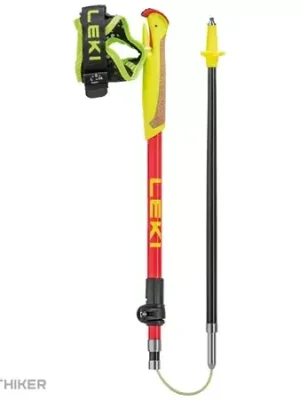 Výhodná Nabídka LEKI Ultratrail FX Junior dětské hole, 95 - 110 cm, naturalcarbon-bright red-neonyellow