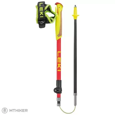 Výhodná Nabídka LEKI Ultratrail FX Junior dětské hole, 95 - 110 cm, naturalcarbon-bright red-neonyellow