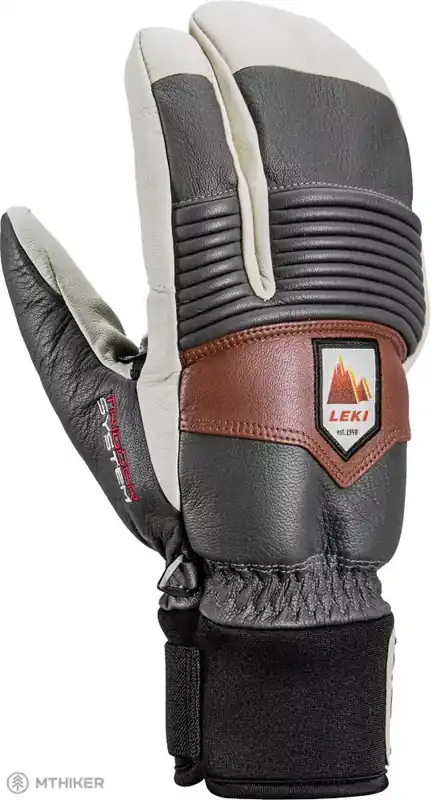 Akce LEKI Patrol 3D Lobster rukavice, grafit/off white/maroon