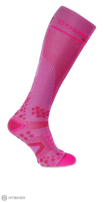 Akční Nabídka COMPRESSPORT Full V2.1 ponožky, růžová