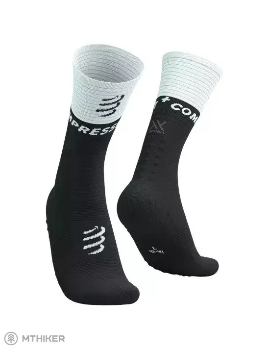 COMPRESSPORT Mid Compression V2.0 ponožky, černá/bílá Tovární Cena