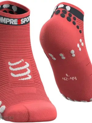 COMPRESSPORT Pro Racing V3.0 Run Low ponožky, korál Zlevněný