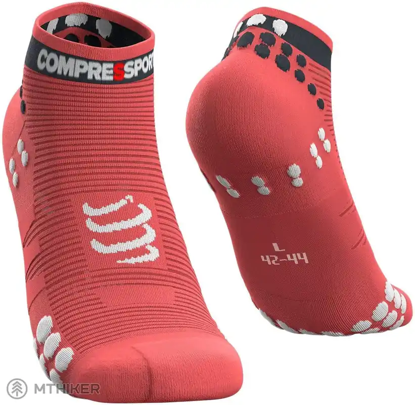 COMPRESSPORT Pro Racing V3.0 Run Low ponožky, korál Zlevněný