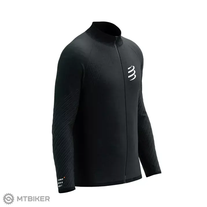 COMPRESSPORT Seamless Zip v2 mikina, černá melange Novinka