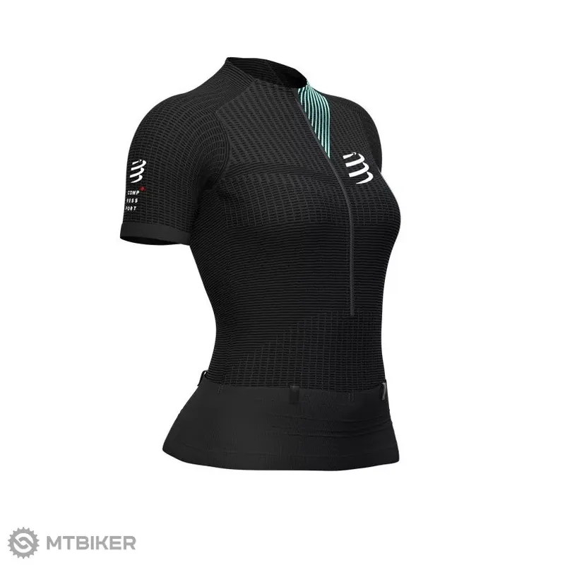 Novinka COMPRESSPORT Trail Postural dámský dres, black/cockatoo