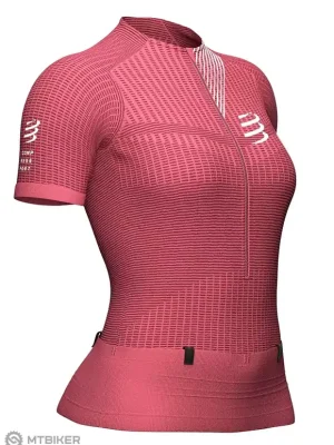Nízká Cena COMPRESSPORT Trail Postural dámský dres, garnet rose