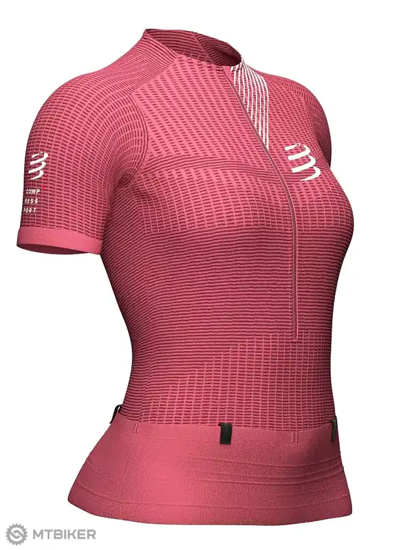 Nízká Cena COMPRESSPORT Trail Postural dámský dres, garnet rose