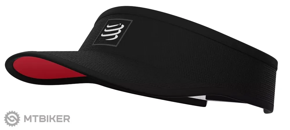 COMPRESSPORT Visor kšiltovka, černá/červená Levný