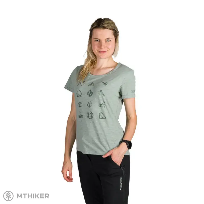 Northfinder CANDICE dámské triko, lightgreen Jen Po Omezenou Doba