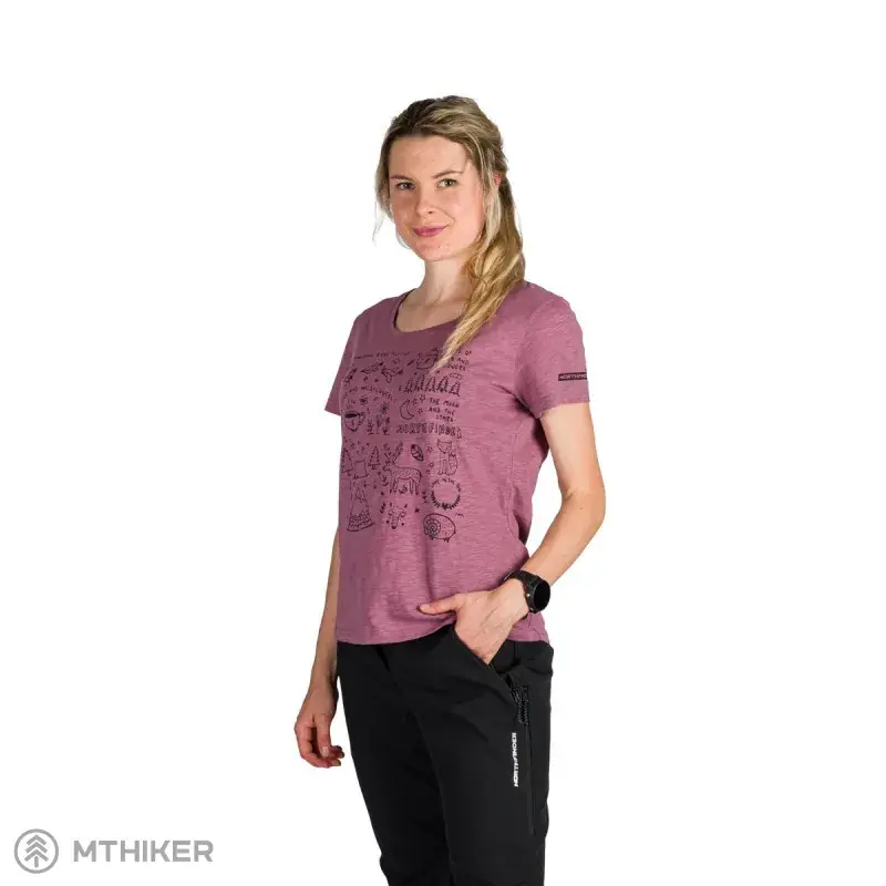 Northfinder AMIE dámské tričko, rosewine Super Cena