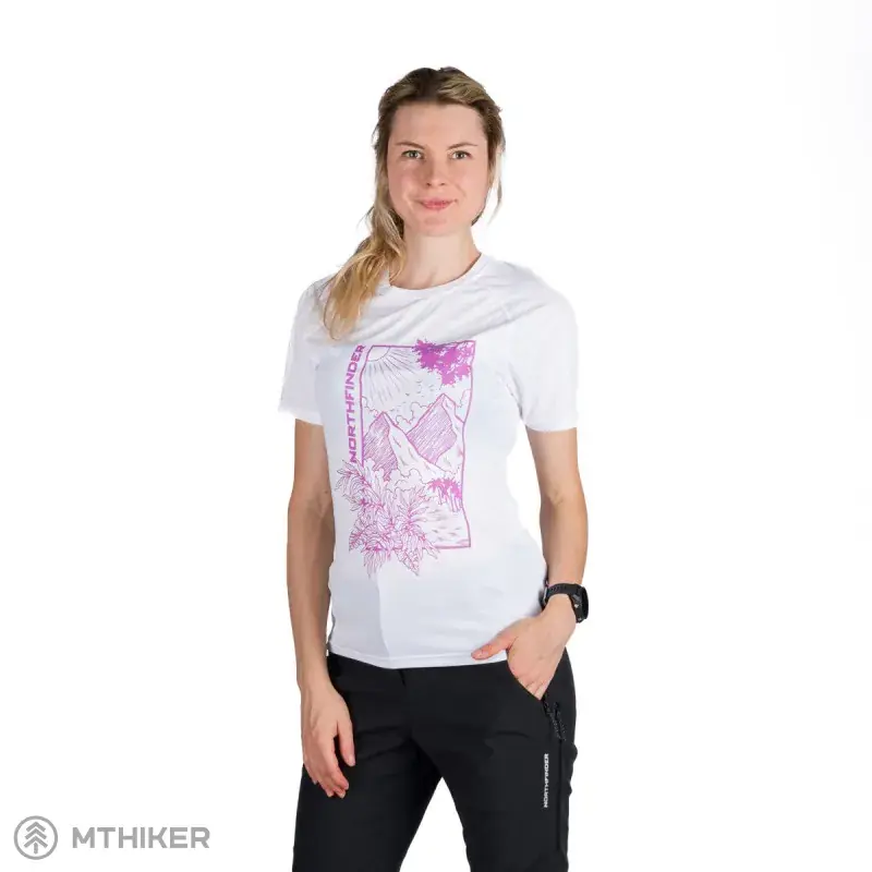 Rychlé Dodání Northfinder CASSIE dámské tričko, bílá