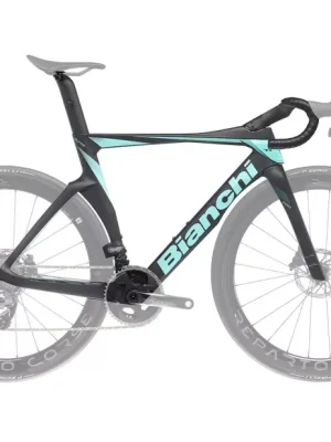 Tovární Cena Bianchi Oltre PRO rámová sada, tmavě šedá/celeste