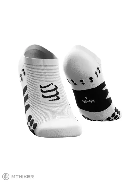 Nejlepší Volba COMPRESSPORT No Show ponožky, bílá/černá