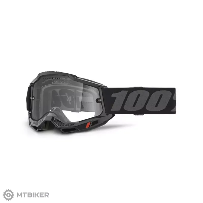 Novinka 100% ACCURI 2 ENDURO MTB brýle, black/clear lens