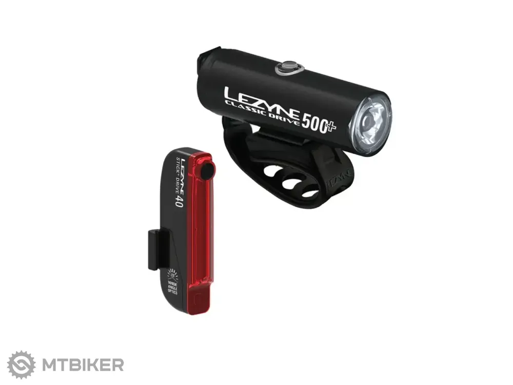 Lezyne Classic Drive 500+/Stick Drive sada světel Koupit Online