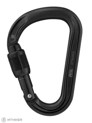 Super Cena Petzl Attache Screw Lock HMS karabina, černá