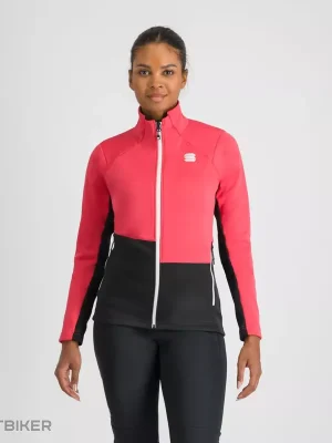 Originální Sportful ENGADIN dámská bunda, raspberry pink/galaxy blue