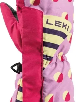 LEKI Little Paw Mitt Long dětské rukavice, orchid/berry/frozen yellow Oblíbený