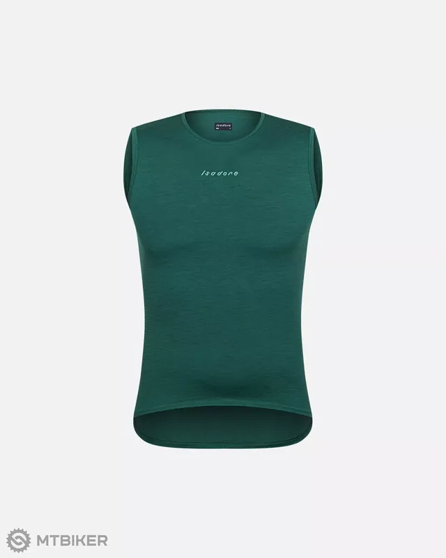 Isadore Merino Sleeveless Baselayer tílko, smoke pine Levný