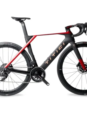 Autentický Titici Alfa kolo, matt black/red/copper